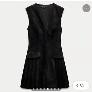 Zara Black V-Neck Mini Dress